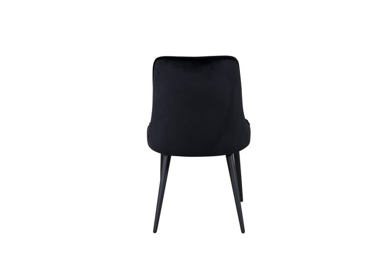 Velvet Deluxe Sammetstol - Svart/Svart - Möbler - Fåtölj & stolar - Matstol & köksstol