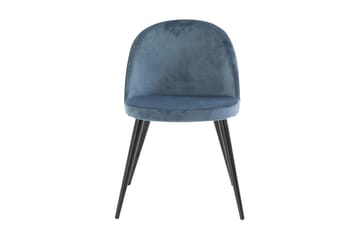 Velvet Köksstol Sammet - Ljusblå/Svart - Möbler - Fåtölj & stolar - Matstol & köksstol