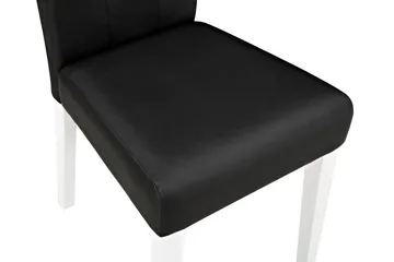 Viktor Matstol - Konstläder / Vit / Svart - Möbler - Fåtölj & stolar - Matstol & köksstol