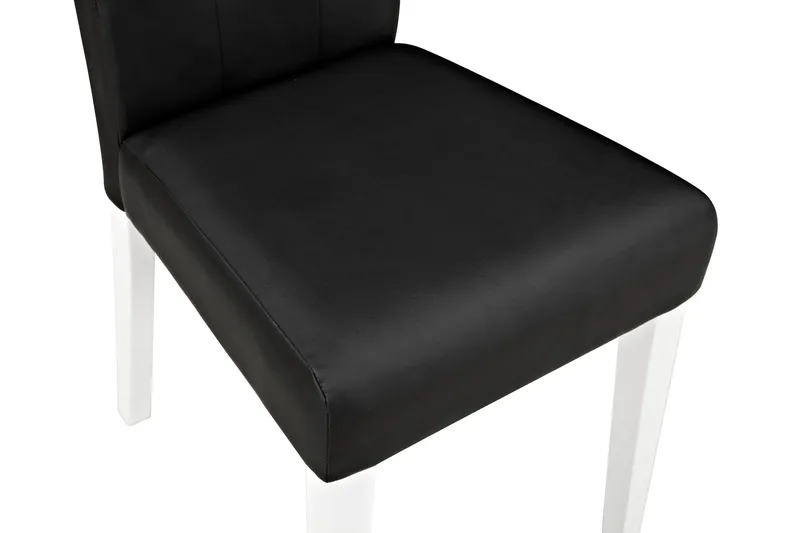 Viktor Matstol - Konstläder / Vit / Svart - Möbler - Fåtölj & stolar - Matstol & köksstol