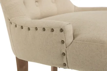 Viktoria Matstol med Nitar - Beige / Vintage - Möbler - Fåtölj & stolar - Matstol & köksstol