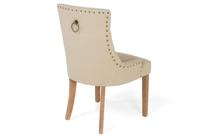 Viktoria Matstol med Nitar - Beige / Vintage - Möbler - Fåtölj & stolar - Matstol & köksstol