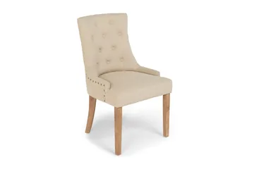 Viktoria Matstol med Nitar - Beige / Vintage - Möbler - Fåtölj & stolar - Matstol & köksstol