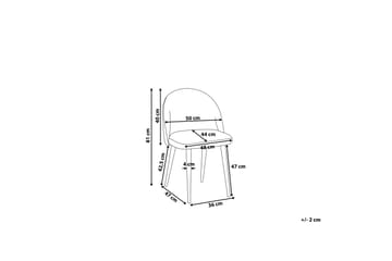 Visalia Stol Set Om 2 St - Grå - Möbler - Fåtölj & stolar - Matstol & köksstol