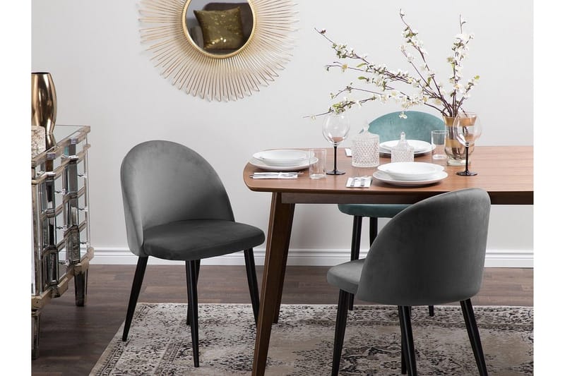 Visalia Stol Set Om 2 St - Grå - Möbler - Fåtölj & stolar - Matstol & köksstol