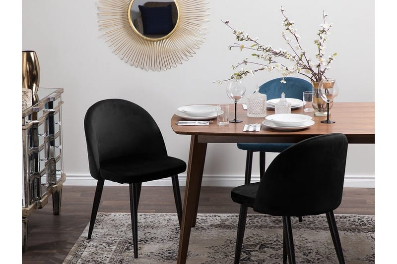 Visalia Stol Set Om 2 St - Svart - Möbler - Fåtölj & stolar - Matstol & köksstol