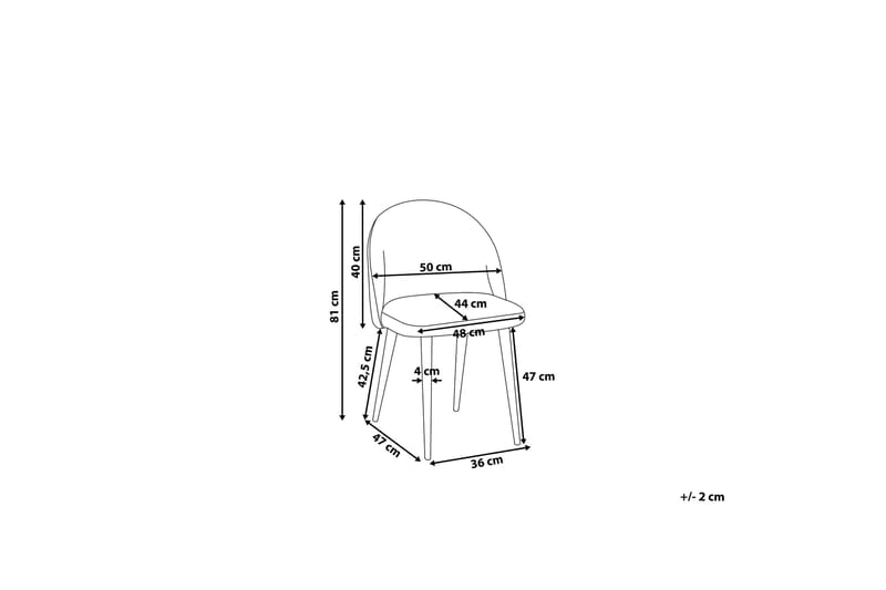 Visalia Stol Set Om 2 St - Svart - Möbler - Fåtölj & stolar - Matstol & köksstol
