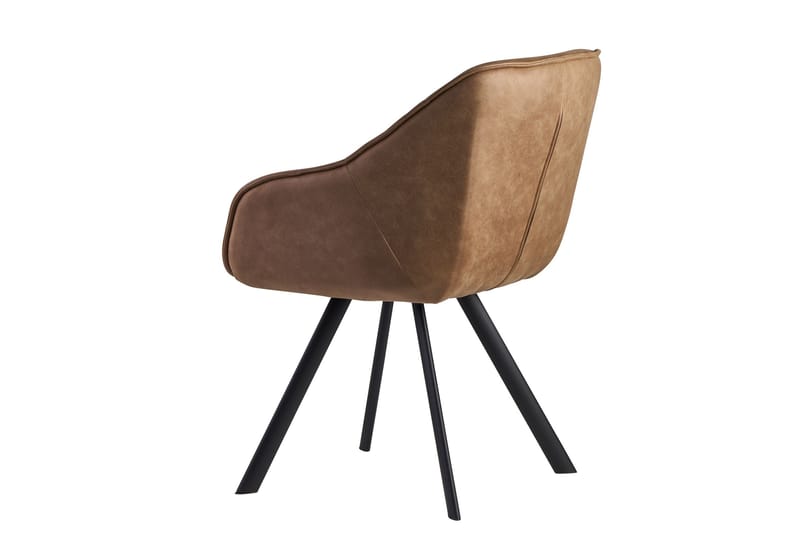 Willowdale Karmstol med X-formade ben - Ljusbrun/Svart - Möbler - Fåtölj & stolar - Matstol & köksstol