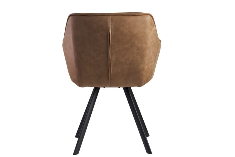 Willowdale Karmstol med X-formade ben - Ljusbrun/Svart - Möbler - Fåtölj & stolar - Matstol & köksstol