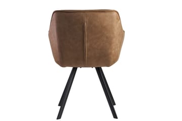 Willowdale Karmstol med X-formade ben - Ljusbrun/Svart - Möbler - Fåtölj & stolar - Matstol & köksstol