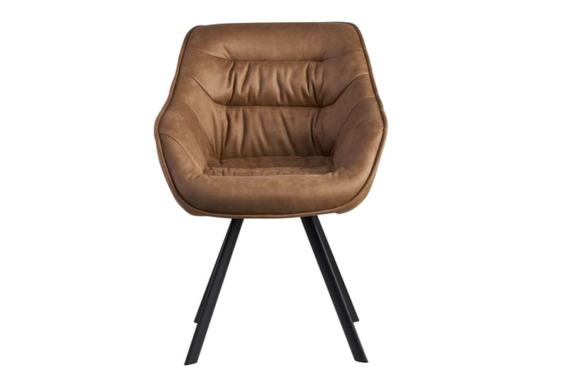 Willowdale Karmstol med X-formade ben - Ljusbrun/Svart - Möbler - Fåtölj & stolar - Matstol & köksstol