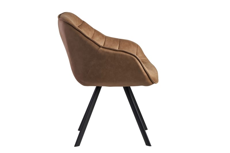 Willowdale Karmstol med X-formade ben - Ljusbrun/Svart - Möbler - Fåtölj & stolar - Matstol & köksstol