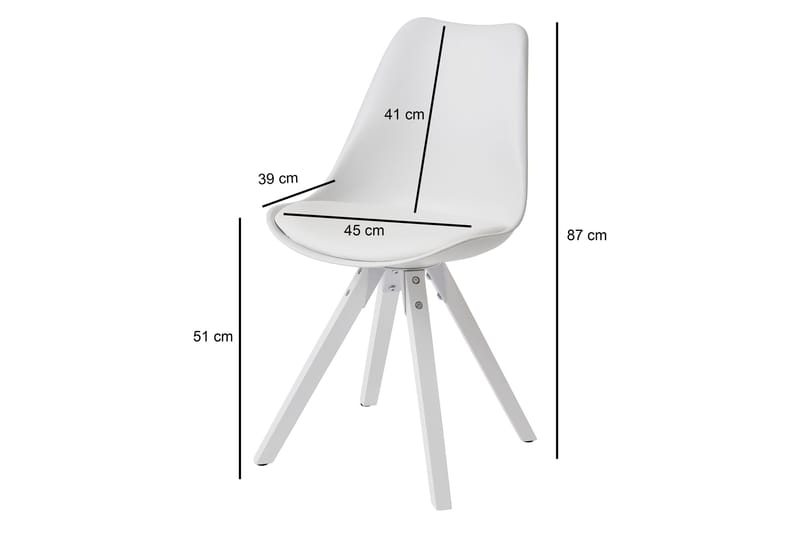 Willowdale Matstol - Vit - Möbler - Fåtölj & stolar - Matstol & köksstol