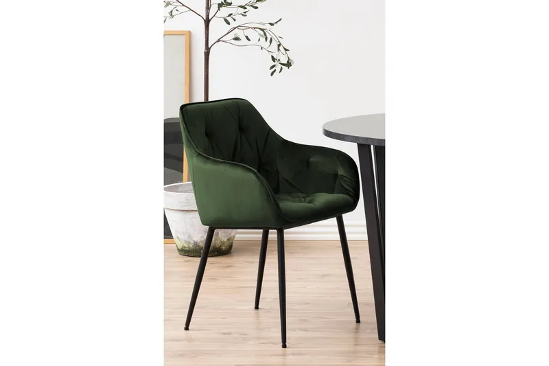 Zabinka Karmstol - Grön - Möbler - Fåtölj & stolar - Matstol & köksstol