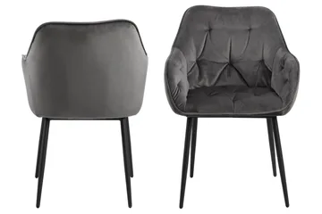 Zabinka Karmstol - Mörkgrå - Möbler - Fåtölj & stolar - Matstol & köksstol