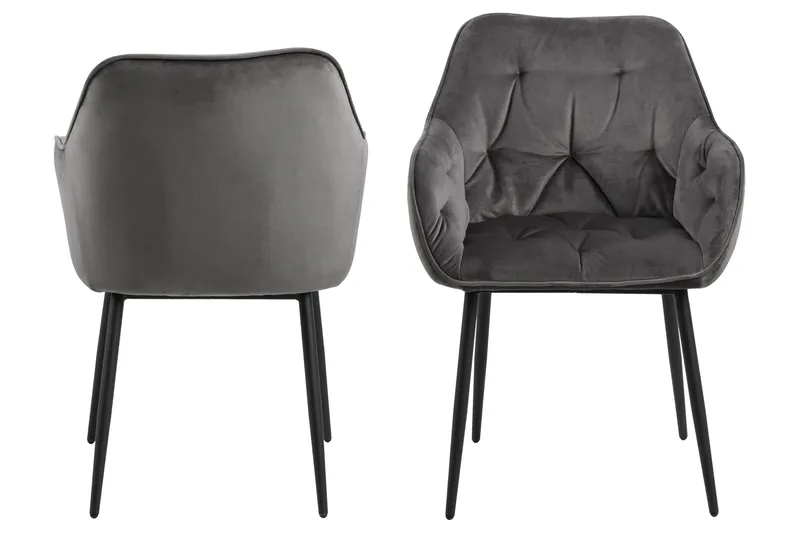 Zabinka Karmstol - Mörkgrå - Möbler - Fåtölj & stolar - Matstol & köksstol