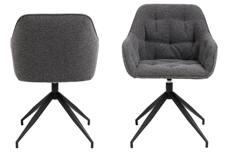 Zabinka Karmstol - Mörkgrå - Möbler - Fåtölj & stolar - Matstol & köksstol