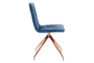 Zinon Matstol Sammet 2-pack - Blå - Möbler - Fåtölj & stolar - Matstol & köksstol