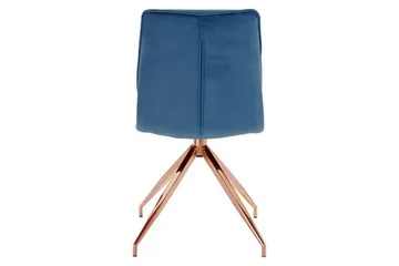 Zinon Matstol Sammet 2-pack - Blå - Möbler - Fåtölj & stolar - Matstol & köksstol