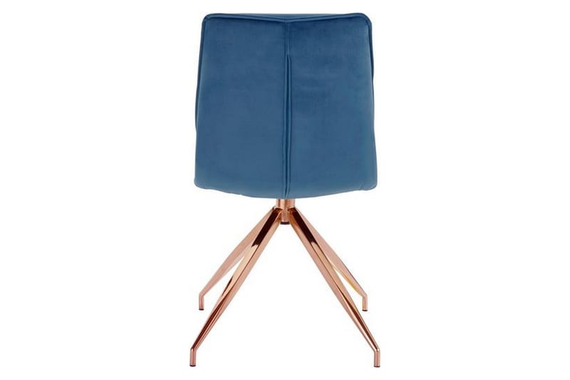 Zinon Matstol Sammet 2-pack - Blå - Möbler - Fåtölj & stolar - Matstol & köksstol