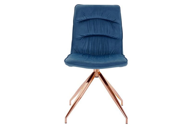 Zinon Matstol Sammet 2-pack - Blå - Möbler - Fåtölj & stolar - Matstol & köksstol