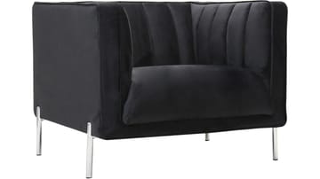 Mehara Fåtölj i sammet - Svart - Möbler - Fåtölj & stolar - Fåtölj