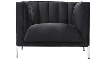 Mehara Fåtölj i sammet - Svart - Möbler - Fåtölj & stolar - Fåtölj