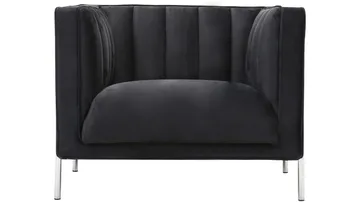 Mehara Fåtölj i sammet - Svart - Möbler - Fåtölj & stolar - Fåtölj