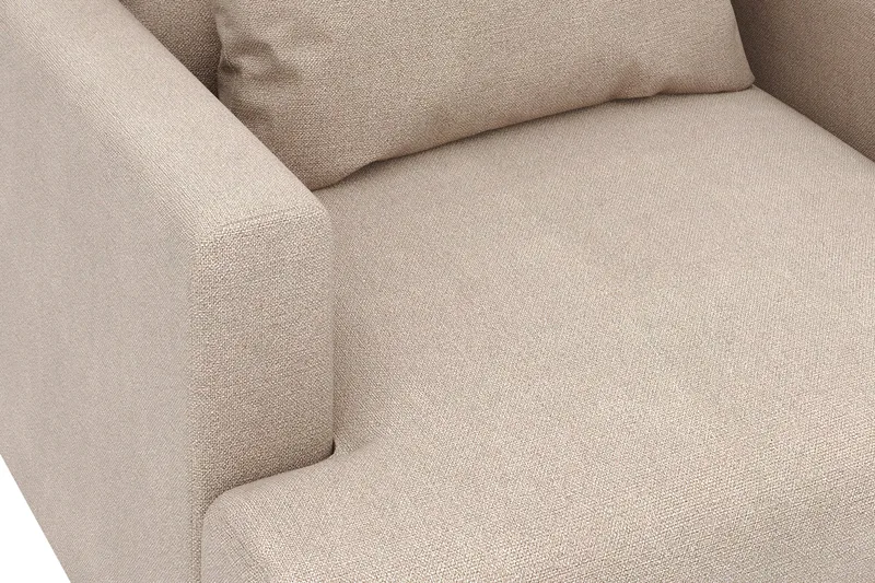 Menard Stor Fåtölj Tyg - Beige - Möbler - Fåtölj & stolar - Fåtölj