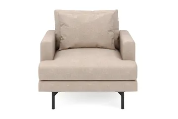 Menard Stor Fåtölj Tyg - Beige - Möbler - Fåtölj & stolar - Fåtölj
