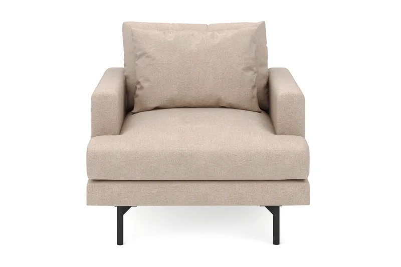 Menard Stor Fåtölj Tyg - Beige - Möbler - Fåtölj & stolar - Fåtölj