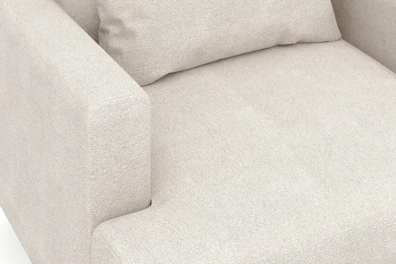 Menard Stor Fåtölj Tyg - Beige - Möbler - Fåtölj & stolar - Fåtölj