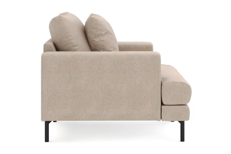 Menard Stor Fåtölj Tyg - Beige - Möbler - Fåtölj & stolar - Fåtölj