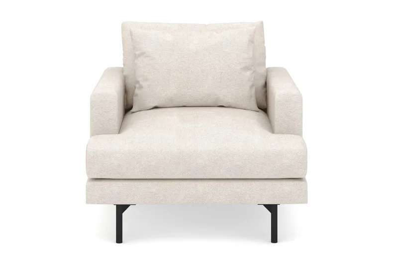 Menard Stor Fåtölj Tyg - Beige - Möbler - Fåtölj & stolar - Fåtölj