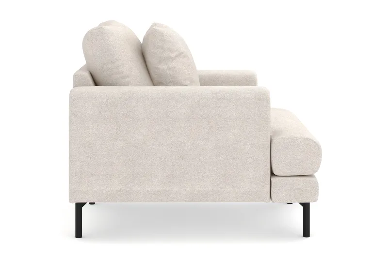 Menard Stor Fåtölj Tyg - Beige - Möbler - Fåtölj & stolar - Fåtölj