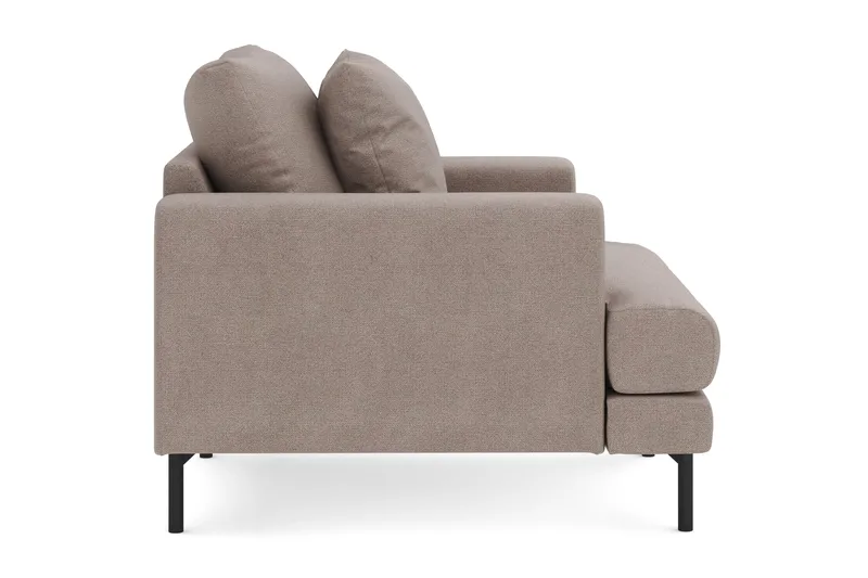 Menard Stor Fåtölj Tyg - Brun - Möbler - Fåtölj & stolar - Fåtölj