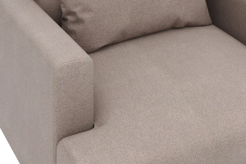 Menard Stor Fåtölj Tyg - Brun - Möbler - Fåtölj & stolar - Fåtölj