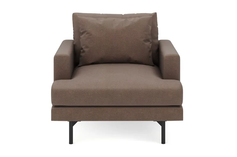 Menard Stor Fåtölj Tyg - Brun - Möbler - Fåtölj & stolar - Fåtölj