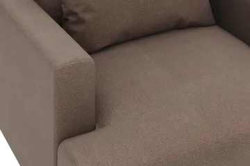 Menard Stor Fåtölj Tyg - Brun - Möbler - Fåtölj & stolar - Fåtölj