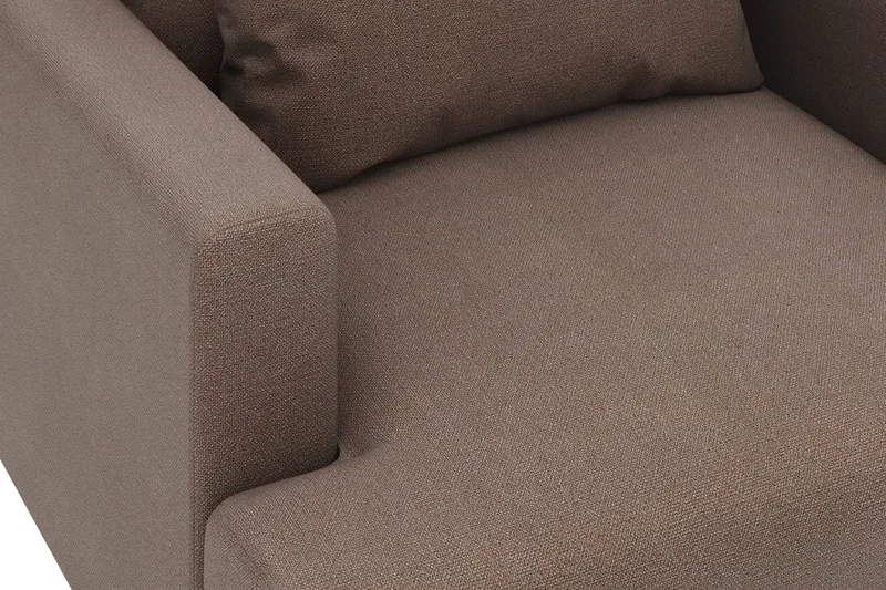 Menard Stor Fåtölj Tyg - Brun - Möbler - Fåtölj & stolar - Fåtölj