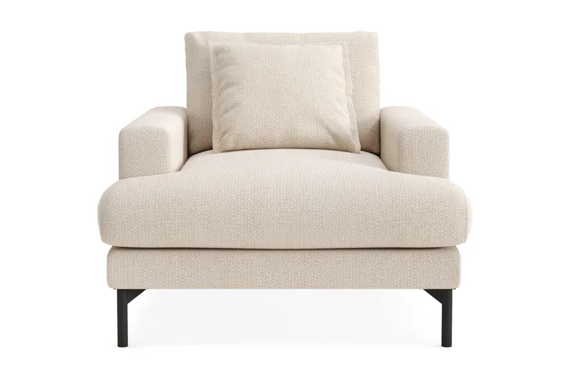 Menard Premium Fåtölj i Chenille, Ljusbeige