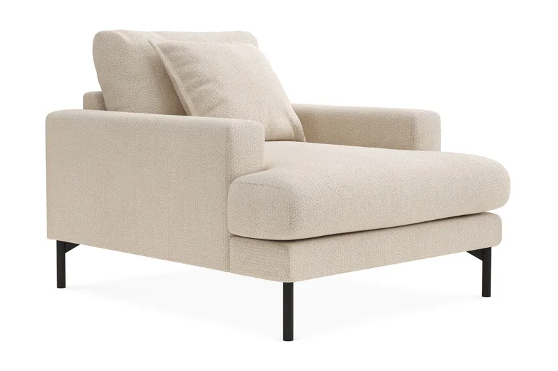 Menard Premium Fåtölj i Chenille - Ljusbeige - Möbler - Fåtölj & stolar - Fåtölj