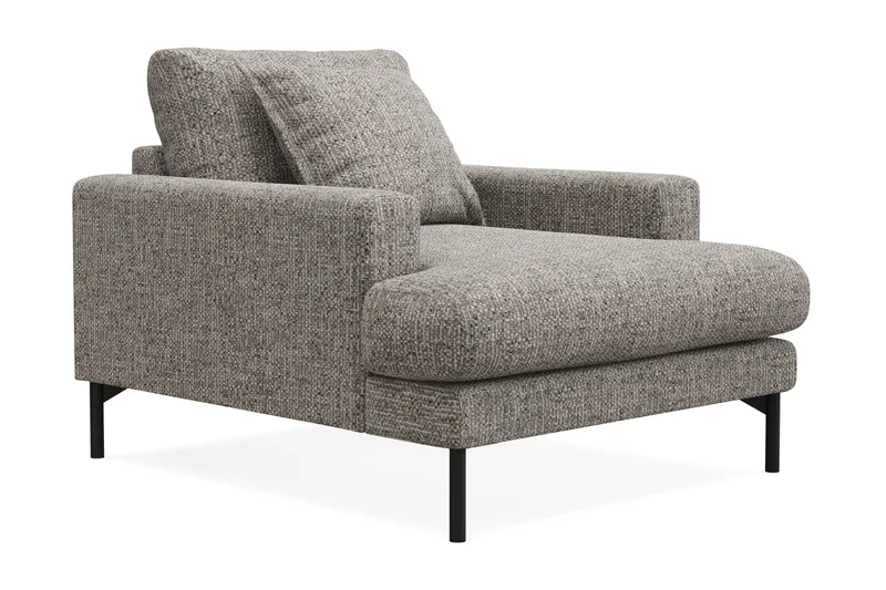 Menard Premium Fåtölj i Chenille - Grå - Möbler - Fåtölj & stolar - Fåtölj