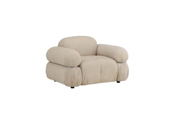 Mika Retro Fåtölj i Tyg - Beige - Möbler - Fåtölj & stolar - Fåtölj