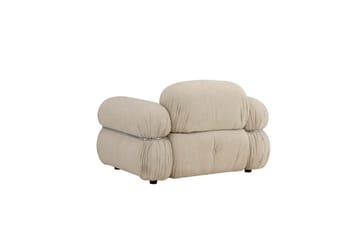 Mika Retro Fåtölj i Tyg - Beige - Möbler - Fåtölj & stolar - Fåtölj