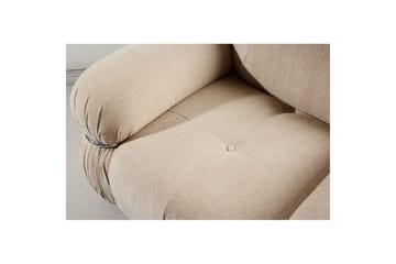 Mika Retro Fåtölj i Tyg - Beige - Möbler - Fåtölj & stolar - Fåtölj
