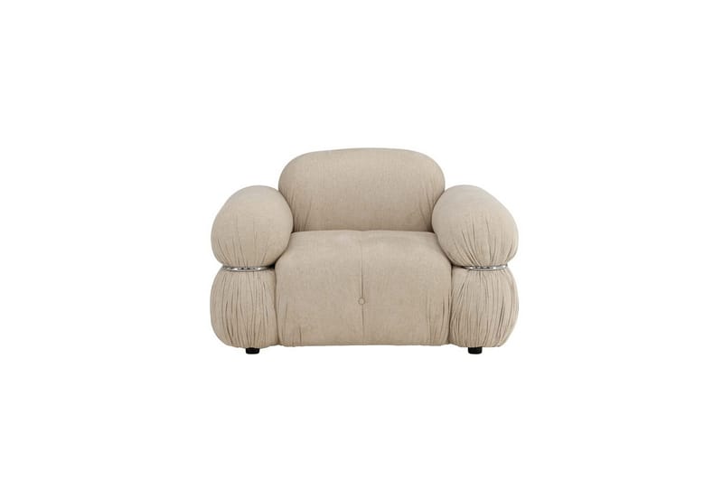 Mika Retro Fåtölj i Tyg - Beige - Möbler - Fåtölj & stolar - Fåtölj