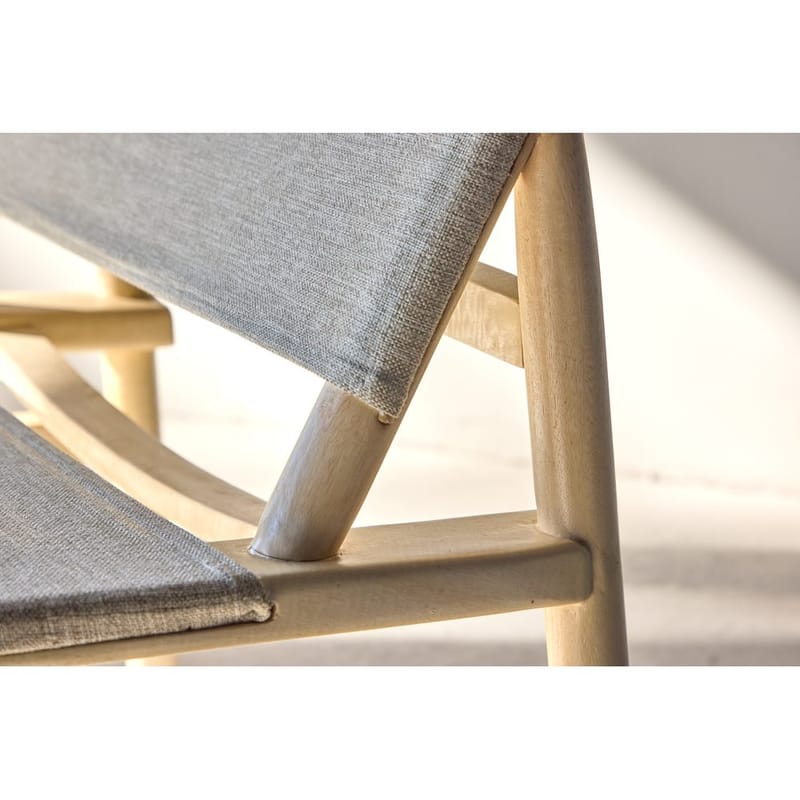 Millo Fåtölj i Tyg med Trästativ - Beige - Möbler - Fåtölj & stolar - Fåtölj