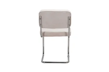 Milva Matstol - Beige/Krom - Möbler - Fåtölj & stolar - Matstol & köksstol