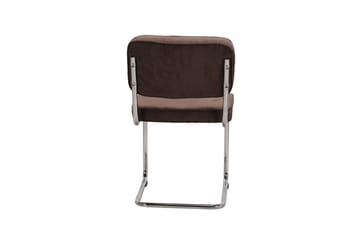 Milva Matstol i Manchester Retro - Brun/Krom - Möbler - Fåtölj & stolar - Matstol & köksstol